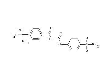 N-({[4-(aminosulfonyl)phenyl]amino}carbonothioyl)-4-tert-butylbenzamide