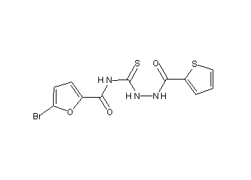 5-bromo-N-{[2-(2-thienylcarbonyl)hydrazino]carbonothioyl}-2-furamide