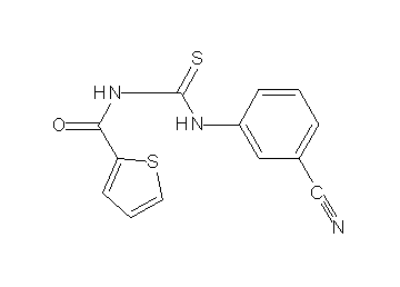N-{[(3-cyanophenyl)amino]carbonothioyl}-2-thiophenecarboxamide