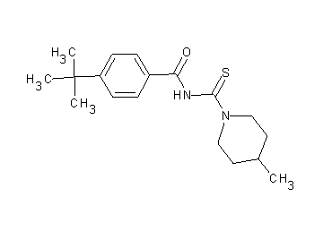 4-tert-butyl-N-[(4-methyl-1-piperidinyl)carbonothioyl]benzamide