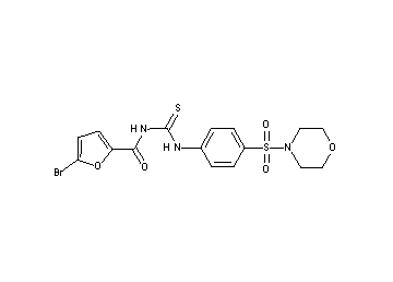 5-bromo-N-({[4-(4-morpholinylsulfonyl)phenyl]amino}carbonothioyl)-2-furamide
