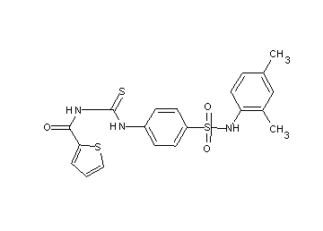 N-{[(4-{[(2,4-dimethylphenyl)amino]sulfonyl}phenyl)amino]carbonothioyl}-2-thiophenecarboxamide