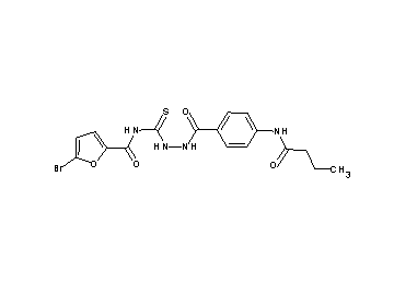 5-bromo-N-({2-[4-(butyrylamino)benzoyl]hydrazino}carbonothioyl)-2-furamide