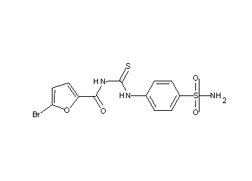 N-({[4-(aminosulfonyl)phenyl]amino}carbonothioyl)-5-bromo-2-furamide