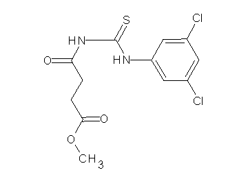 methyl 4-({[(3,5-dichlorophenyl)amino]carbonothioyl}amino)-4-oxobutanoate