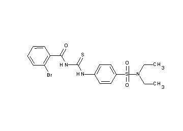 2-bromo-N-[({4-[(diethylamino)sulfonyl]phenyl}amino)carbonothioyl]benzamide