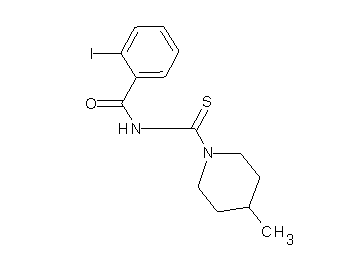 2-iodo-N-[(4-methyl-1-piperidinyl)carbonothioyl]benzamide