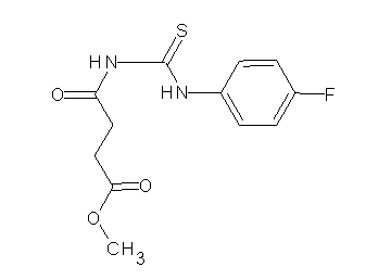 methyl 4-({[(4-fluorophenyl)amino]carbonothioyl}amino)-4-oxobutanoate - Click Image to Close