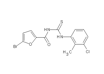 5-bromo-N-{[(3-chloro-2-methylphenyl)amino]carbonothioyl}-2-furamide