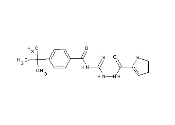 4-tert-butyl-N-{[2-(2-thienylcarbonyl)hydrazino]carbonothioyl}benzamide