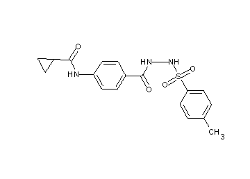 N-[4-({2-[(4-methylphenyl)sulfonyl]hydrazino}carbonyl)phenyl]cyclopropanecarboxamide