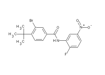 3-bromo-4-tert-butyl-N-(2-fluoro-5-nitrophenyl)benzamide