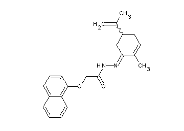 N'-(5-isopropenyl-2-methyl-2-cyclohexen-1-ylidene)-2-(1-naphthyloxy)acetohydrazide
