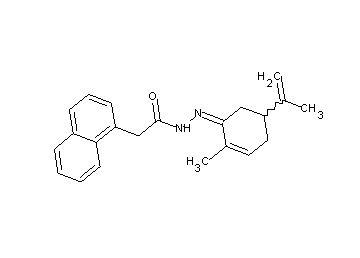 N'-(5-isopropenyl-2-methyl-2-cyclohexen-1-ylidene)-2-(1-naphthyl)acetohydrazide - Click Image to Close