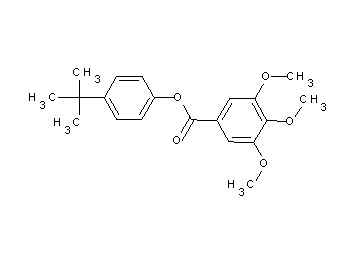 4-tert-butylphenyl 3,4,5-trimethoxybenzoate - Click Image to Close