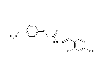 N'-(2,4-dihydroxybenzylidene)-2-(4-ethylphenoxy)acetohydrazide N'-(2,4-dihydroxybenzylidene)-2-(4-ethylphenoxy)acetohydrazide