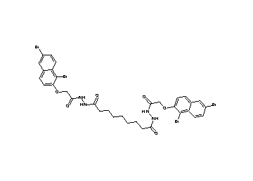 N'1,N'9-bis{[(1,6-dibromo-2-naphthyl)oxy]acetyl}nonanedihydrazide