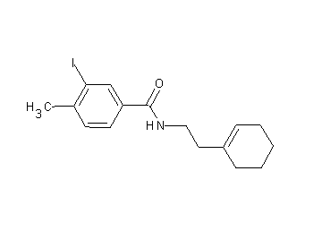 N-[2-(1-cyclohexen-1-yl)ethyl]-3-iodo-4-methylbenzamide