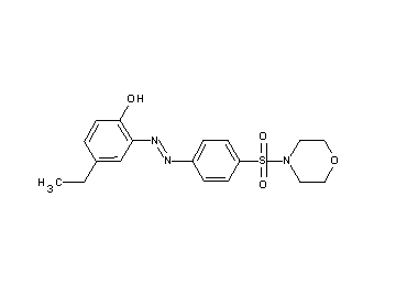 4-ethyl-2-{[4-(4-morpholinylsulfonyl)phenyl]diazenyl}phenol
