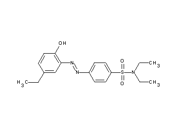 N,N-diethyl-4-[(5-ethyl-2-hydroxyphenyl)diazenyl]benzenesulfonamide