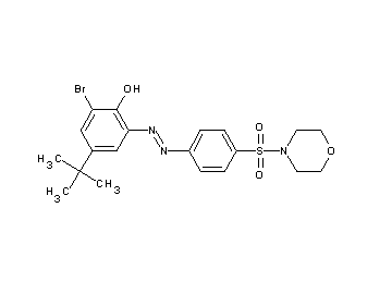 2-bromo-4-tert-butyl-6-{[4-(4-morpholinylsulfonyl)phenyl]diazenyl}phenol