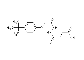 4-{2-[(4-tert-butylphenoxy)acetyl]hydrazino}-4-oxobutanoic acid
