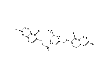 N,N'-1,2-propanediylbis{2-[(1,6-dibromo-2-naphthyl)oxy]acetamide}