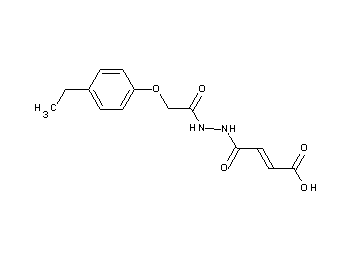 4-{2-[(4-ethylphenoxy)acetyl]hydrazino}-4-oxo-2-butenoic acid