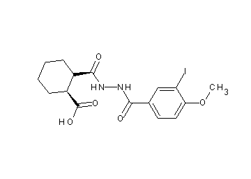2-{[2-(3-iodo-4-methoxybenzoyl)hydrazino]carbonyl}cyclohexanecarboxylic acid