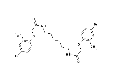 N,N'-1,6-hexanediylbis[2-(4-bromo-2-methylphenoxy)acetamide]