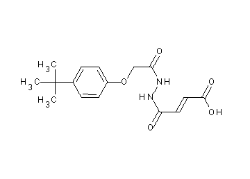 4-{2-[(4-tert-butylphenoxy)acetyl]hydrazino}-4-oxo-2-butenoic acid