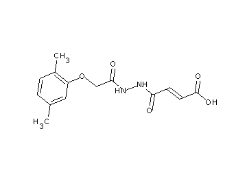 4-{2-[(2,5-dimethylphenoxy)acetyl]hydrazino}-4-oxo-2-butenoic acid