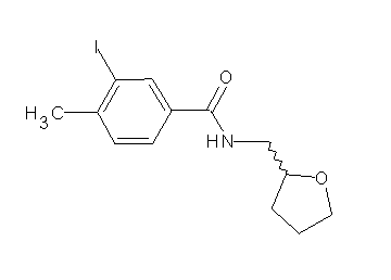 3-iodo-4-methyl-N-(tetrahydro-2-furanylmethyl)benzamide - Click Image to Close