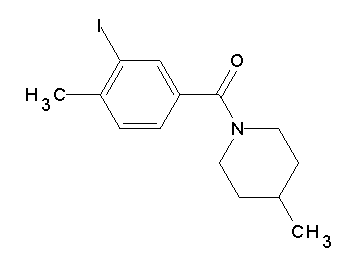 1-(3-iodo-4-methylbenzoyl)-4-methylpiperidine