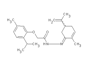 N'-(5-isopropenyl-2-methyl-2-cyclohexen-1-ylidene)-2-(2-isopropyl-5-methylphenoxy)acetohydrazide