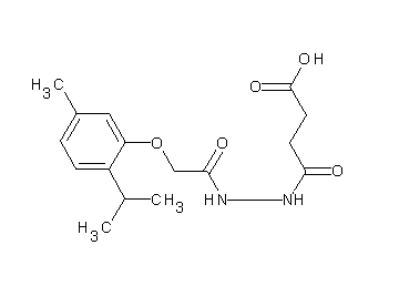 4-{2-[(2-isopropyl-5-methylphenoxy)acetyl]hydrazino}-4-oxobutanoic acid