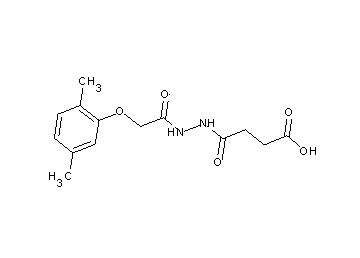 4-{2-[(2,5-dimethylphenoxy)acetyl]hydrazino}-4-oxobutanoic acid