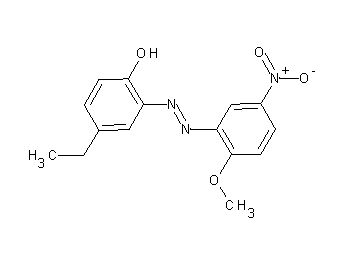 4-ethyl-2-[(2-methoxy-5-nitrophenyl)diazenyl]phenol