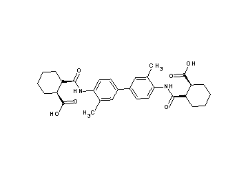2,2'-[(3,3'-dimethyl-4,4'-biphenyldiyl)bis(iminocarbonyl)]dicyclohexanecarboxylic acid