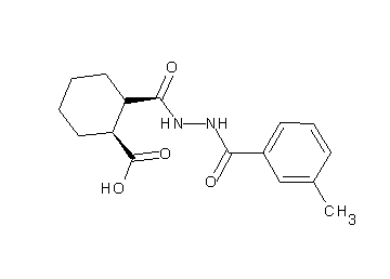 2-{[2-(3-methylbenzoyl)hydrazino]carbonyl}cyclohexanecarboxylic acid