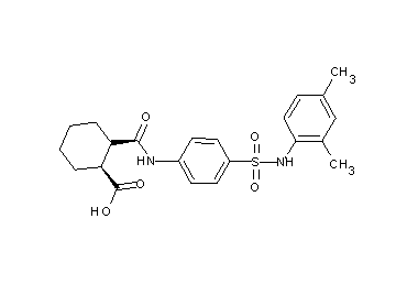 2-{[(4-{[(2,4-dimethylphenyl)amino]sulfonyl}phenyl)amino]carbonyl}cyclohexanecarboxylic acid