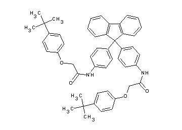 N,N'-[9H-fluorene-9,9-diylbis(4,1-phenylene)]bis[2-(4-tert-butylphenoxy)acetamide]