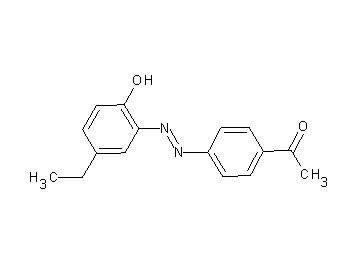 1-{4-[(5-ethyl-2-hydroxyphenyl)diazenyl]phenyl}ethanone