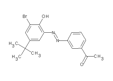 1-{3-[(3-bromo-5-tert-butyl-2-hydroxyphenyl)diazenyl]phenyl}ethanone