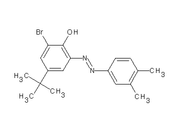 2-bromo-4-tert-butyl-6-[(3,4-dimethylphenyl)diazenyl]phenol