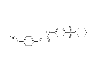 3-(4-methoxyphenyl)-N-[4-(1-piperidinylsulfonyl)phenyl]acrylamide
