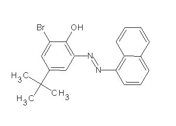 2-bromo-4-tert-butyl-6-(1-naphthyldiazenyl)phenol - Click Image to Close