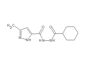 N'-(cyclohexylcarbonyl)-3-methyl-1H-pyrazole-5-carbohydrazide - Click Image to Close