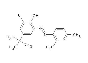 2-bromo-4-tert-butyl-6-[(2,4-dimethylphenyl)diazenyl]phenol - Click Image to Close