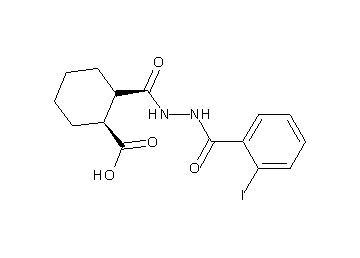 2-{[2-(2-iodobenzoyl)hydrazino]carbonyl}cyclohexanecarboxylic acid